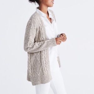 Madewell cable knit cardigan